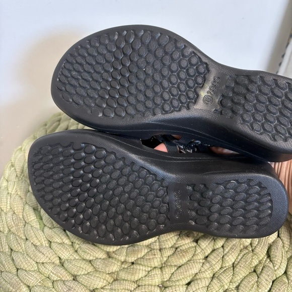 BZEES PREMIUM Fireworks Woven Black Washable Slide Comfort Sandals NWOB - Picture 7 of 9